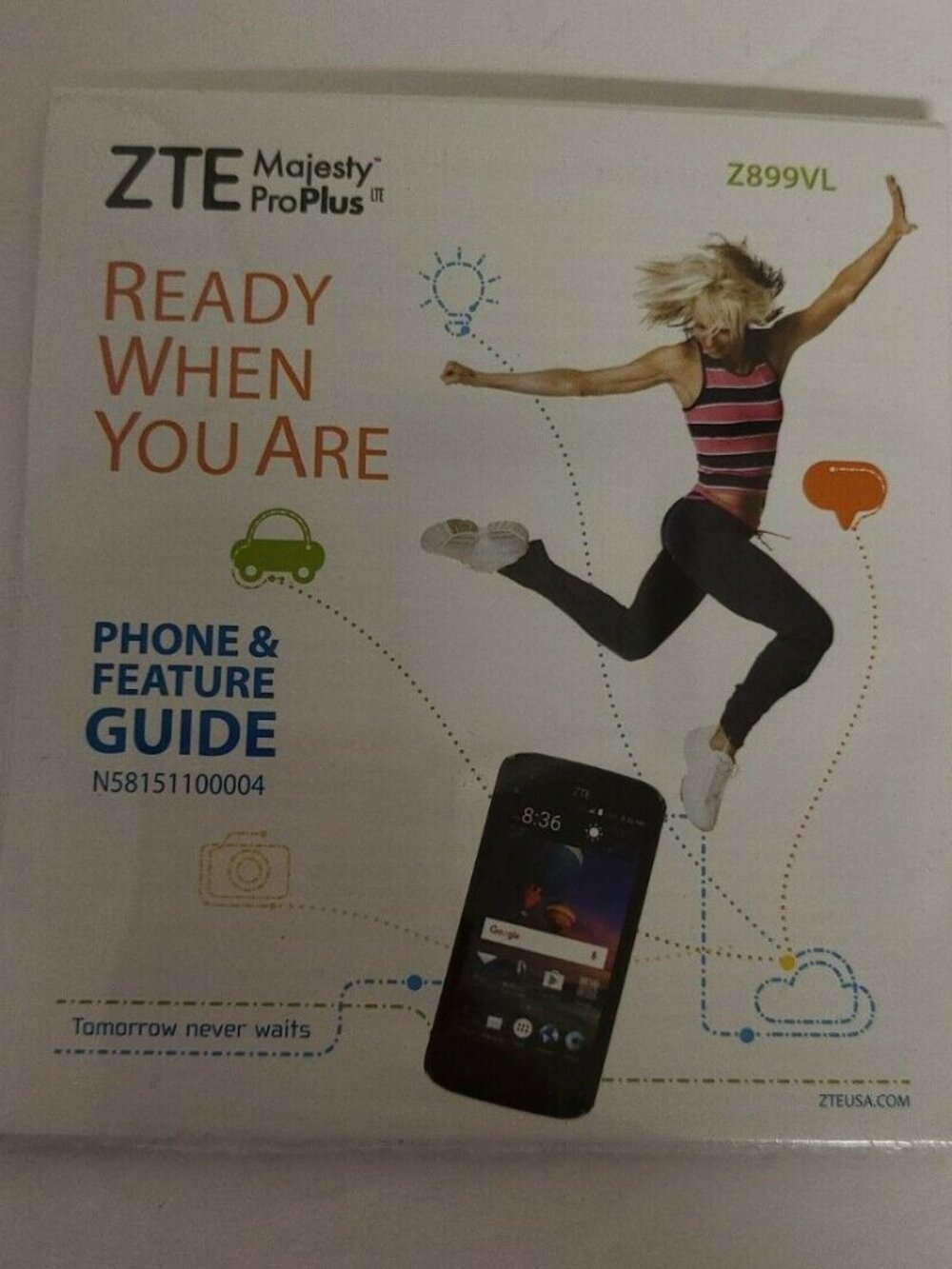 NEW & SEALED: Genuine Original ZTE Majesty Pro Plus Manual